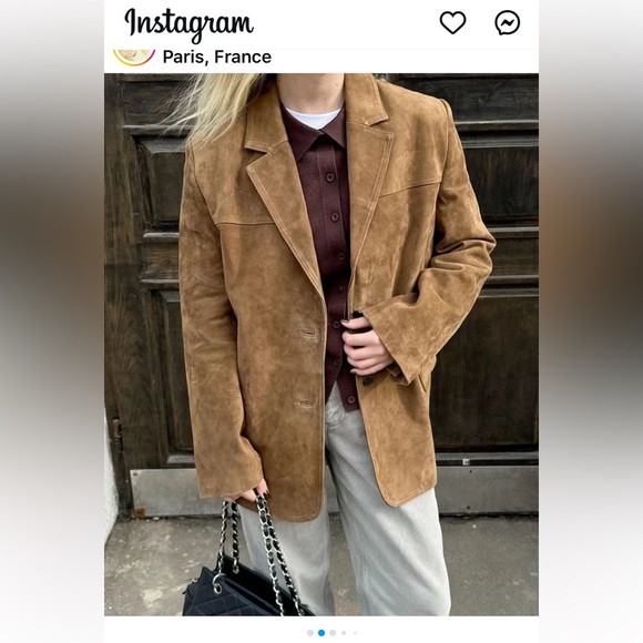 Gap Vintage Suede Jacket Tan S - Picture 2 of 16